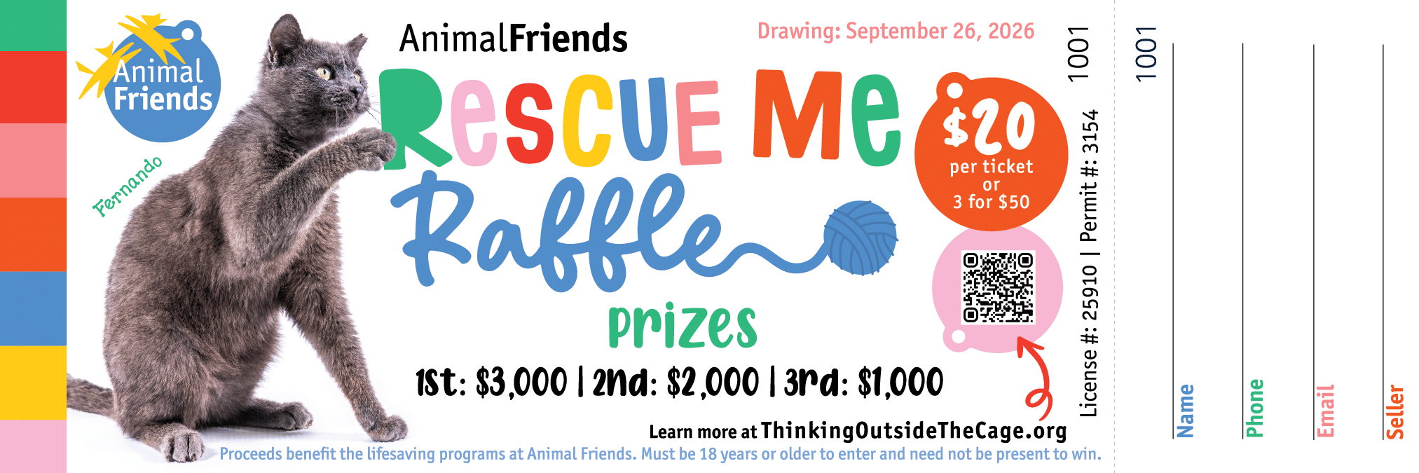 Rescue Me Raffle 2026 Ticket